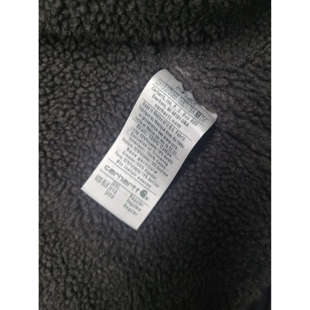 Vintage Carhartt Vest Sherpa Lined  V26 BLK